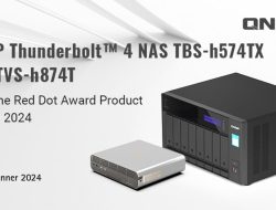 QNAP Thunderbolt™ 4 NAS TBS-h574TX dan TVS-h874T Memenangkan Penghargaan Desain Produk Red Dot 2024