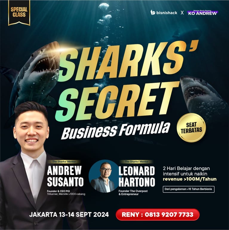 Sharks' Secret Business Formula, Andrew Susanto x Bisnishack