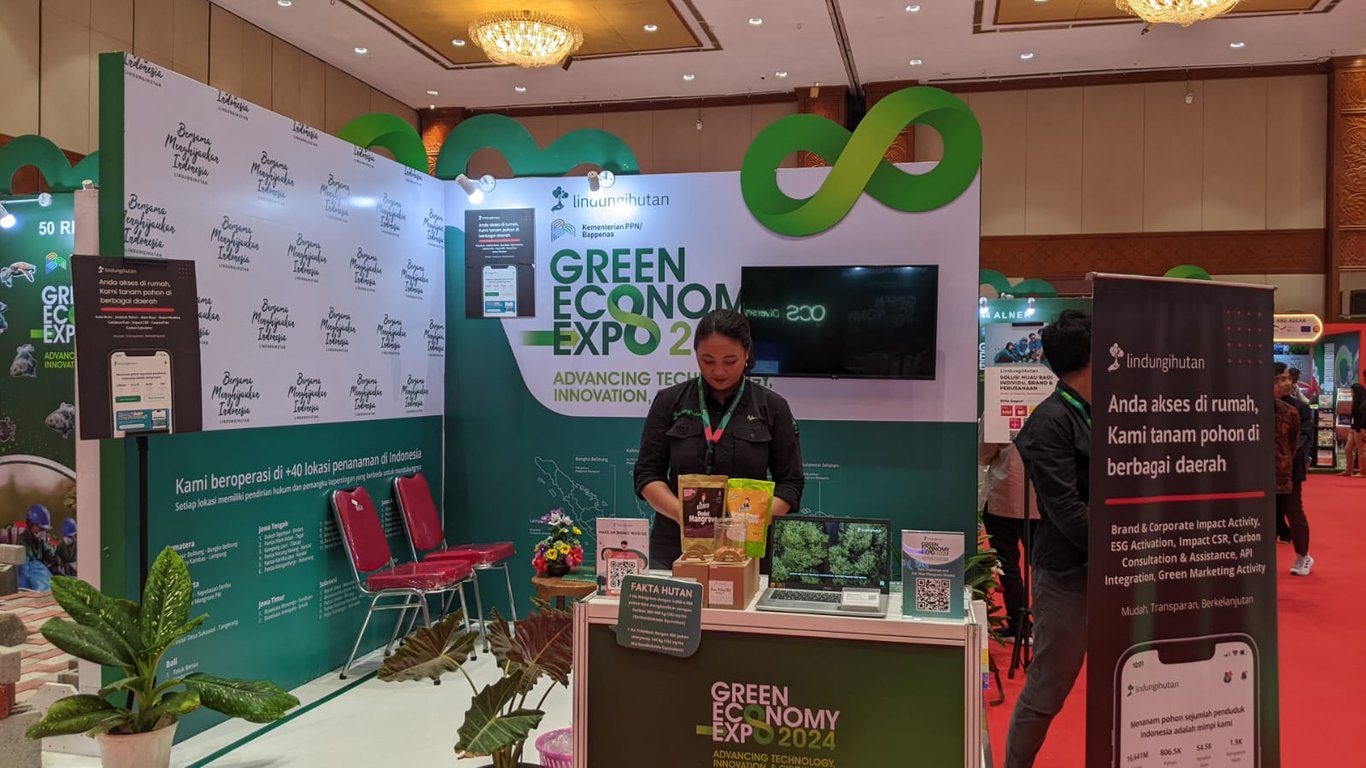 LindungiHutan Ikut Berpartisipasi dalam Green Economy Expo 2024 di Jakarta Convention Center