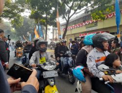 Keceriaan Konvoi Vespa di HUT RI ke-79 Kota Cimahi