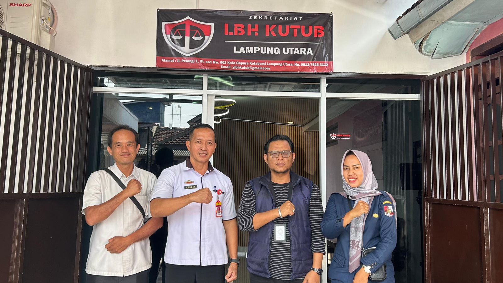 LBH Kutub Lampung Utara Terima Kunjungan Kesbangpol