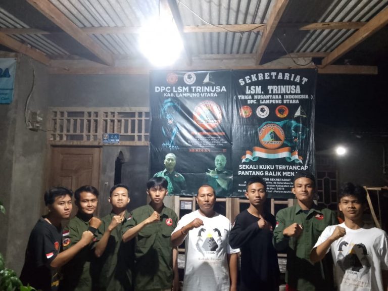 DPC  LSM Trinusa  Indonesia Kabupaten Lampung Utara  Mengapresiasi  Kinerja Tekab  308 Polres Lampung Utara