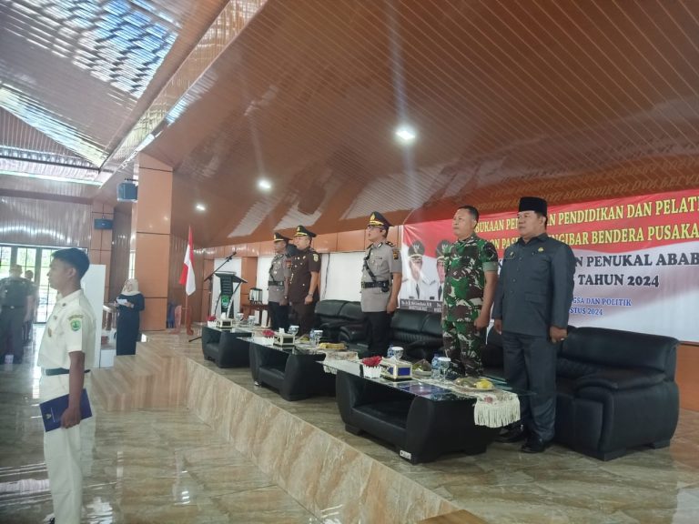 Waka Polres PALI  Menghadiri kegiatan Pemusatan Pendidikan dan Pelatihan Pasukan Pengibaran Bendera Pusaka