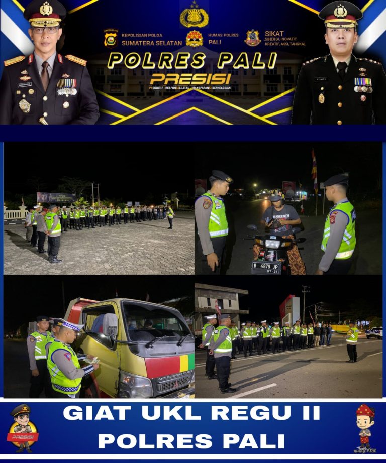 Polres PALI Polda Sumsel Menggelar Kegiatan Rutin Yang Ditingkatkan (KRYD) Untuk Menekan Angka kejahatan 3C (Curat, Curas, dan Curanmor),