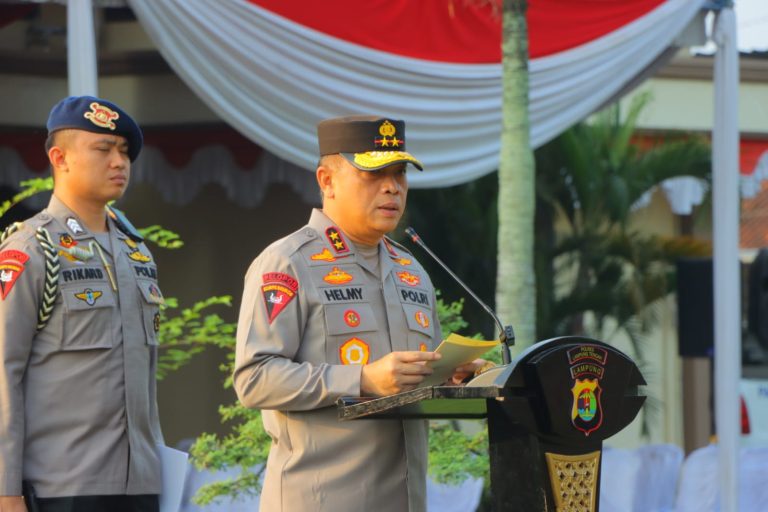 Kapolda Lampung  Apresiasi Kinerja Polres Lampung  Tenggah  dan  Tekankan Persiapan  Pilkada Serentak  2024