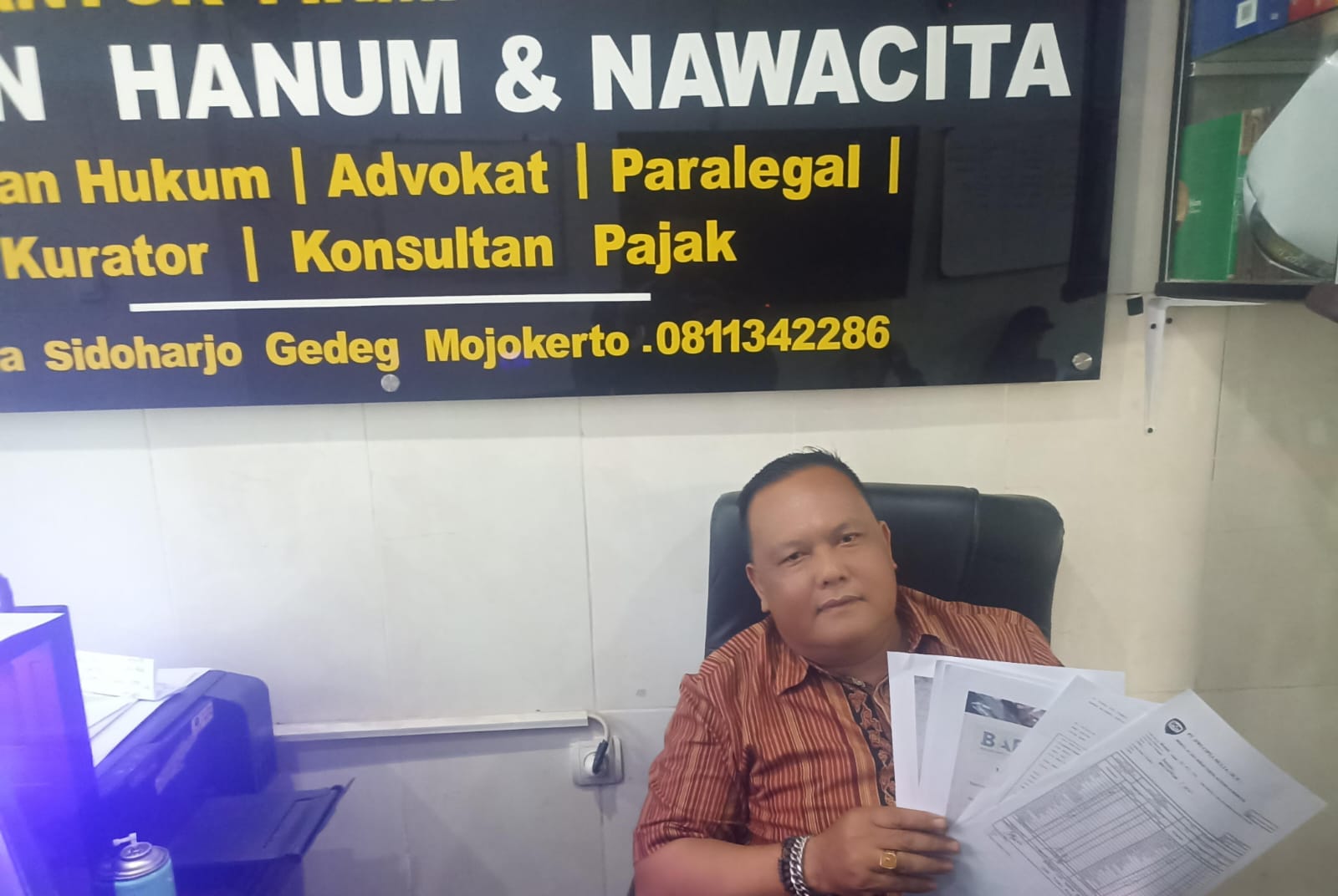 Diduga Jadi Korban Perampasan Oknum DC PT Dwi Cipta Mulya (DCM), Haji Titoyo Lapor ke Polresta Mojokerto