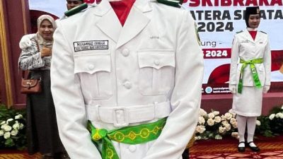 Muhammad Rangga Warga Desa Air Itam Lulus  Paskibraka Tingkat Provinsi Sumatera Selatan