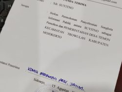 Suyitno Didampingi Hadi Purwanto, Ajukan Penyelesaian Sengketa KIP Pemdes Temon ke Komisi Informasi Jatim  