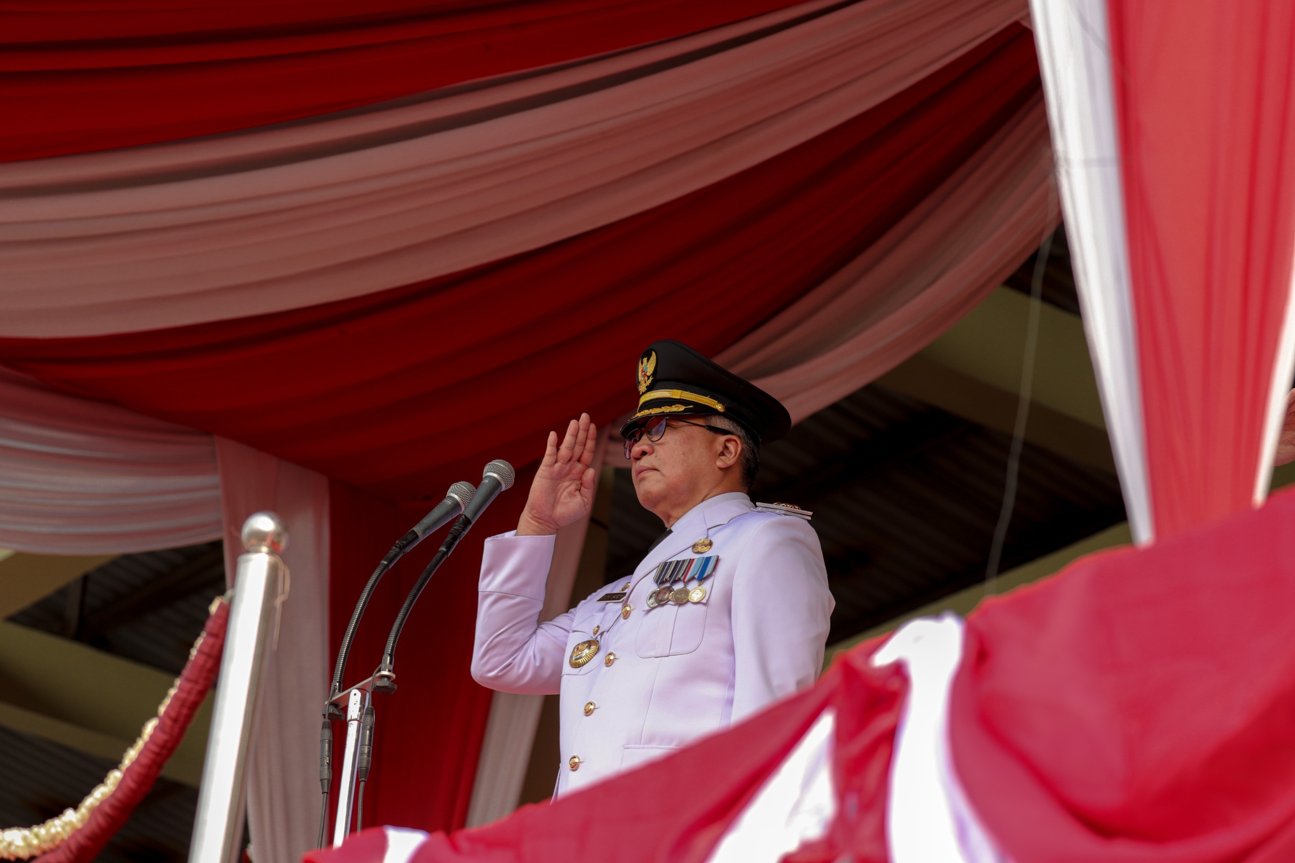 Kota Cimahi Rayakan HUT RI ke-79 dengan Khidmat di Lapangan Rajawali