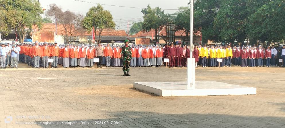 Camat Karang Bahagia Pimpin Upacara Dirgahayu HUT RI ke-79 bertema "Nusantara Baru Indonesia Maju"