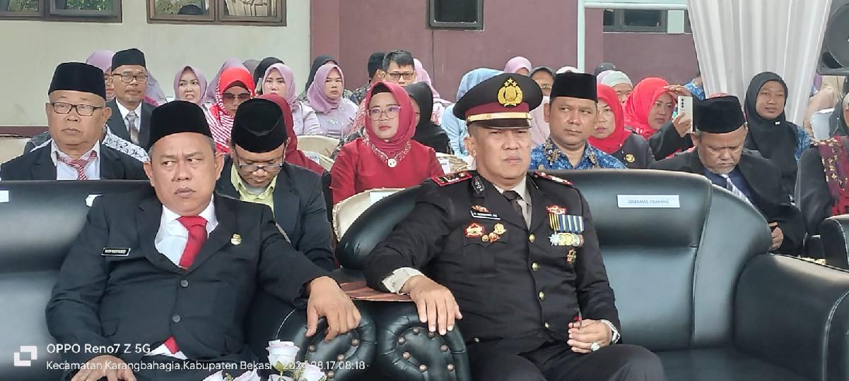 Camat Karang Bahagia Pimpin Upacara Dirgahayu HUT RI ke-79 bertema "Nusantara Baru Indonesia Maju"