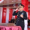 Kapolres Aceh Timur AKBP Nova Suryandaru, S.I.K. Menjadi Inspektur Upacara Penurunan Bendera Merah Putih