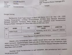 Kepala Desa Batujaya Pecat Dua Ketua RT Diduga Hanya Karena Mempertanyakan Honor