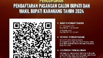 KPU Karawang Umumkan Jadwal Dan Persyaratan Bacalon Bupati Dan Wakil Bupati 2024