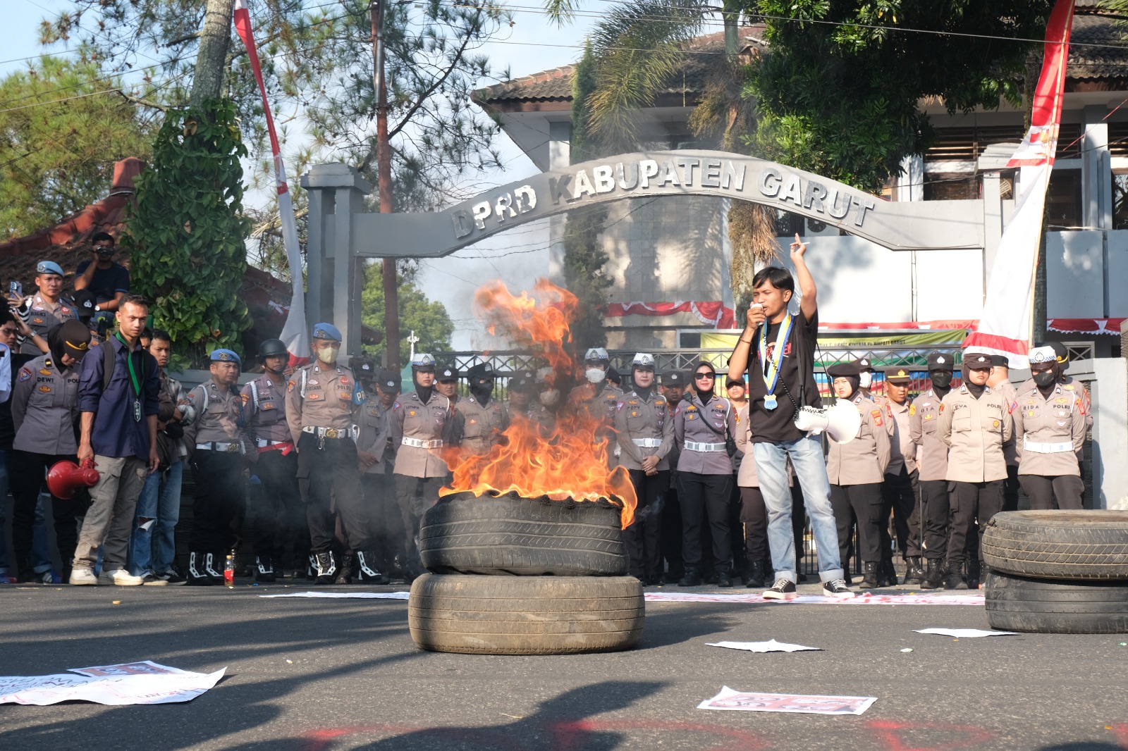 DPRD Kabupaten Garut Terima Audiensi Aliansi Mahasiswa Garut Bersatu.