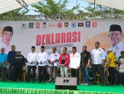 Ribuan Masa Hadiri Deklarasi Pasangan HARMONIS Di Pendopo Mojopurno