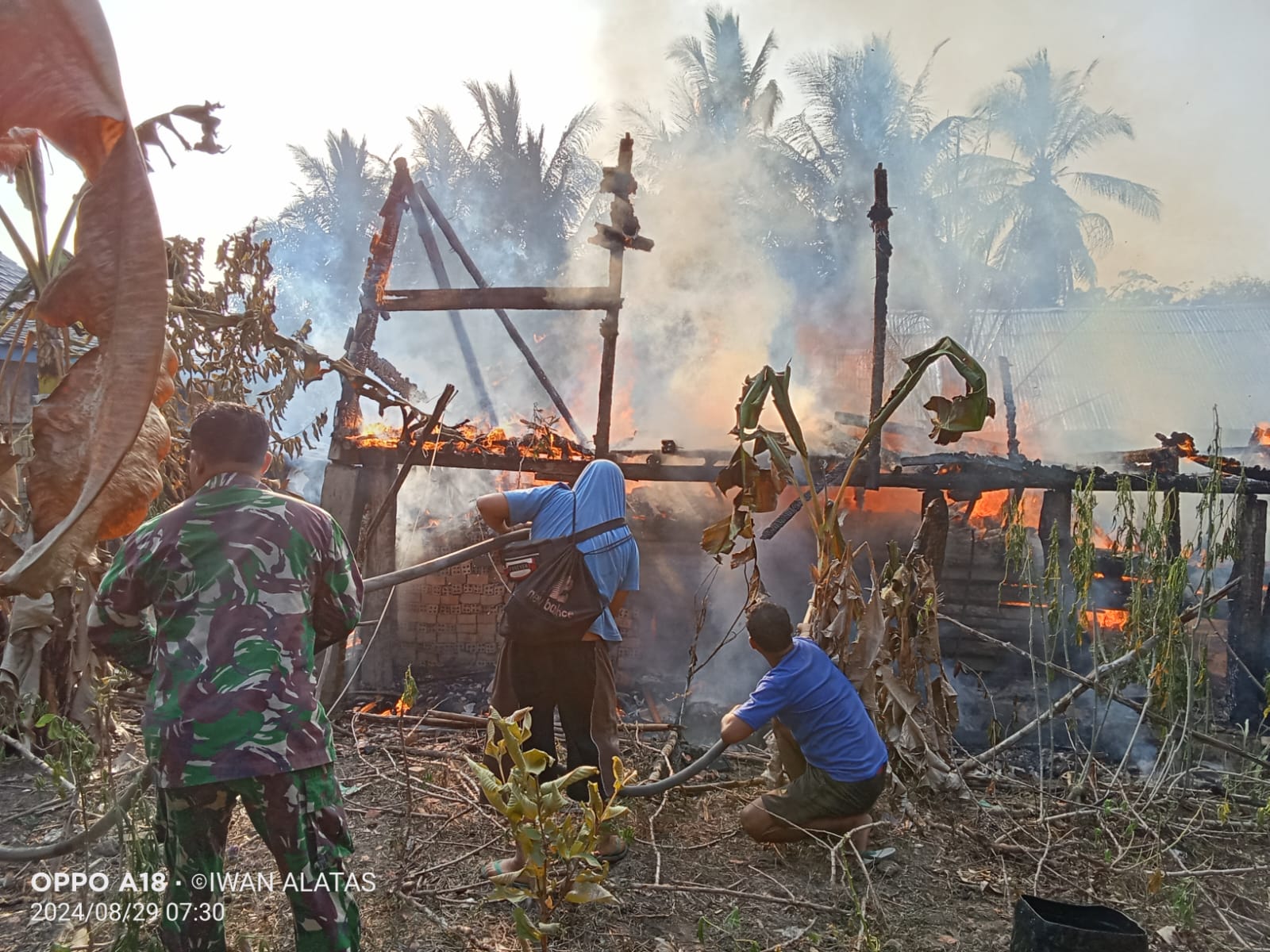 Si Jago Merah Mengamuk, Satu Unit Rumah Ludes Terbakar