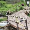 Warga Desa Karang Agung Keluhkan Lambannya Pemerintah Bangun Jembatan Yang Hanyut