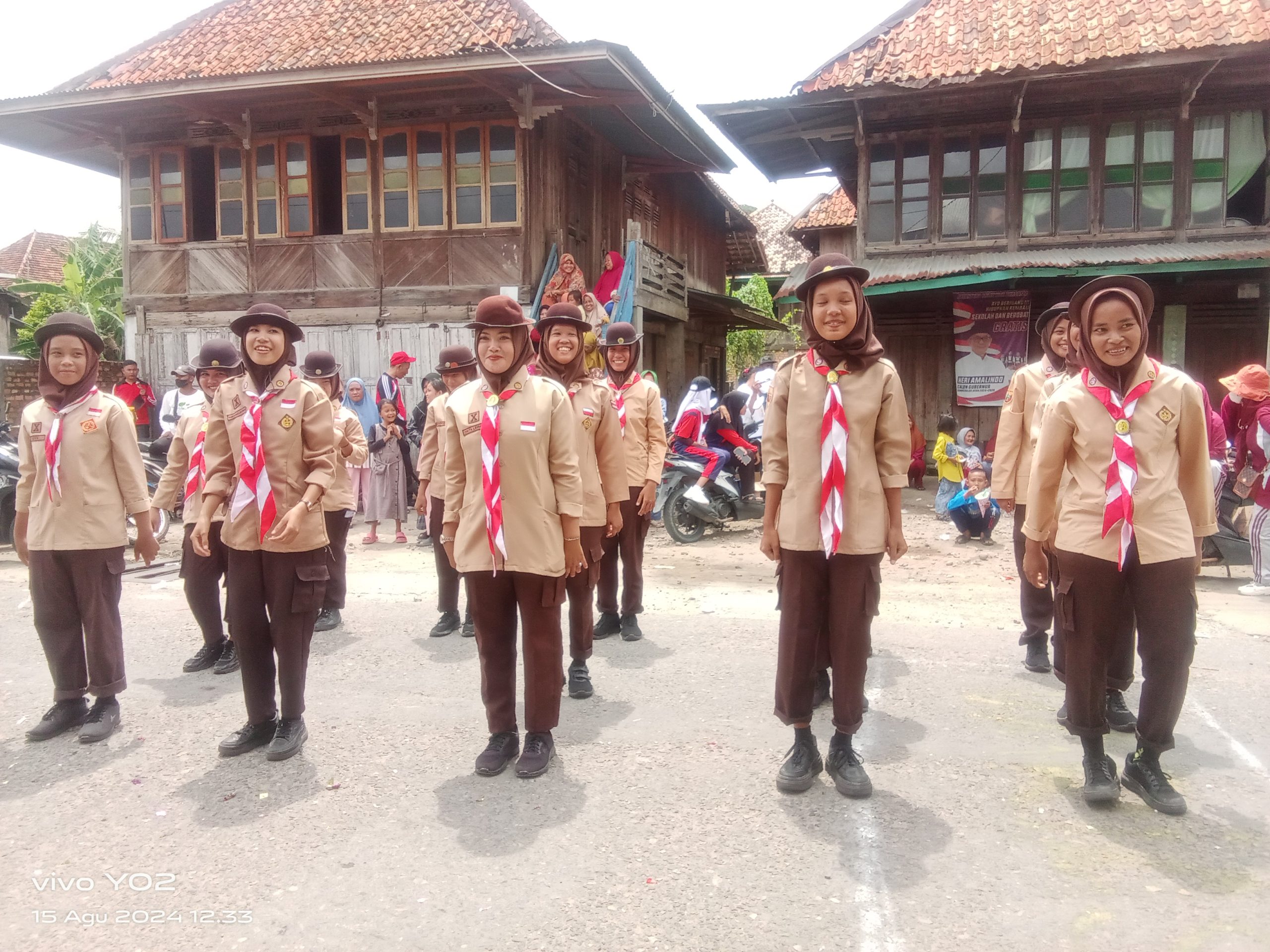 Pemdes Air itam, Air Itam Timur Menggelar Kegiatan Lomba Gerak Jalan Dari Tingkat SD Sampai Dengan Tingkat Umum