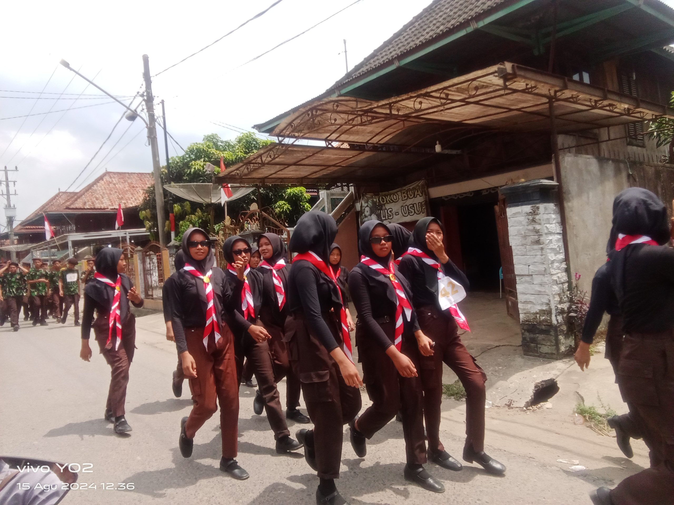 Pemdes Air itam, Air Itam Timur Menggelar Kegiatan Lomba Gerak Jalan Dari Tingkat SD Sampai Dengan Tingkat Umum