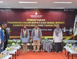 Paslon Bupati H.Acep Jamhuri – Gina Swara Hasil Pendaftaran Dinyatakan Lengkap Oleh KPU Karawang