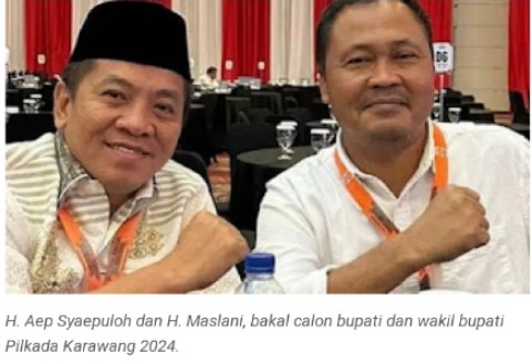 Ribuan Pendukung Siap Antarkan Paslon H.Aef Saepulloh Dan Maslani Mendaftar Ke KPU Karawang