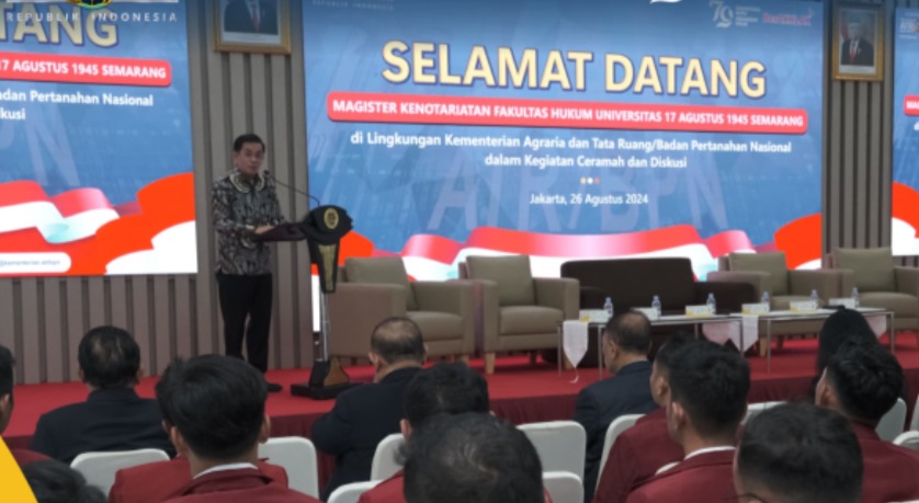 Terima Kunjungan Mahasiswa Magister Kenotariatan Untag Semarang, Kementerian ATR/BPN Adakan Sharing Session di Bidang Pertanahan dan Tata Ruang