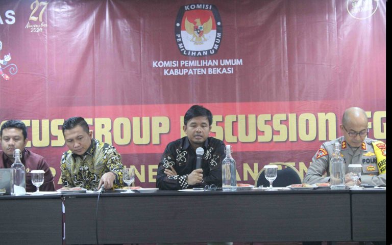 KPU Gelar FGD Persiapan Pendaftaran Calon Bupati dan Wakil Bupati Bekasi pada Pilkada 2024