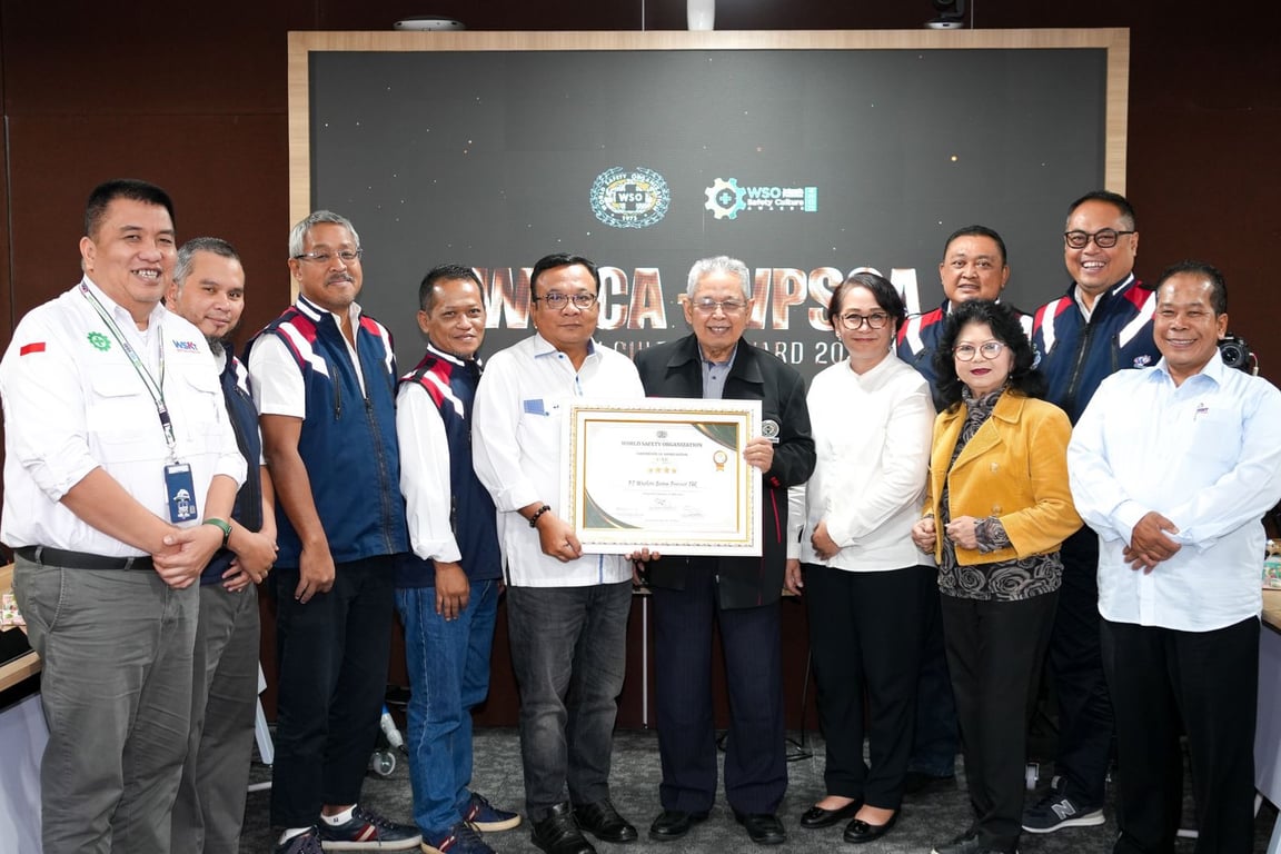 WSBP Raih Gold-Level 4 WSO Indonesia Safety Culture Awards (WISCA) 2024