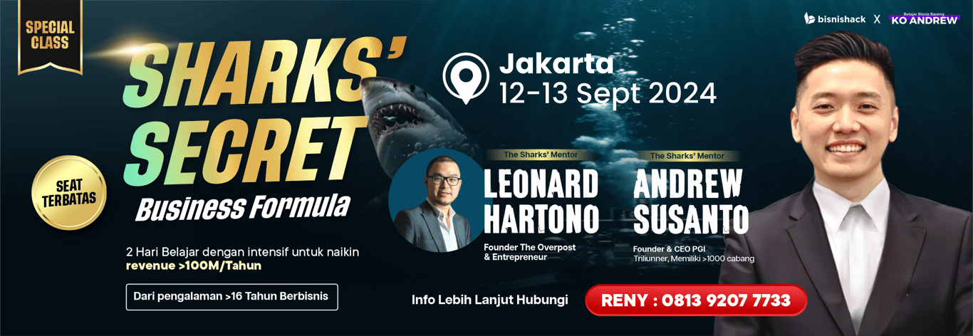 Sharks' Secret Business Formula Andrew Susanto x Bisnishack