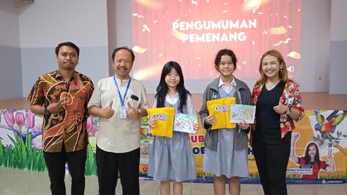 Pengumuman pemenang murid dengan poin paling tinggi pada sesi workshop. Sumber gambar: Dok. Pribadi