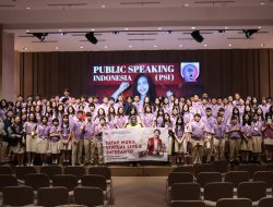 Berbagi Tips Percaya Diri Dalam Melakukan Public Speaking dengan Coach Priska Sahanaya di SD & SMP Internasional Ichthus Bersama AGATIS Dan SINOTIF