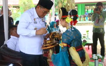 Pj. Bupati Lampung Utara  Hadiri Penilaian Lomba Sekolah  Sehat  Usaha Kesehatan Sekolah  di SMPN  1 Abung Semuli.