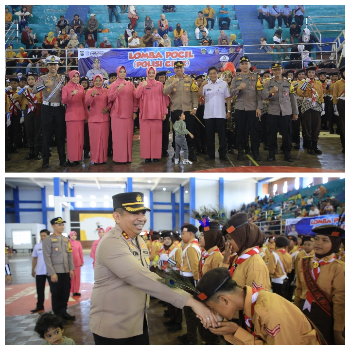 Meriah, Kapolres Madiun Buka Lomba Pocil SD se-Kabupaten Madiun