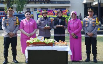 Peringati Hari Ulang Tahun  Ke – 76, Polwan Polred  Lampung Utara Gelar  Syukuran