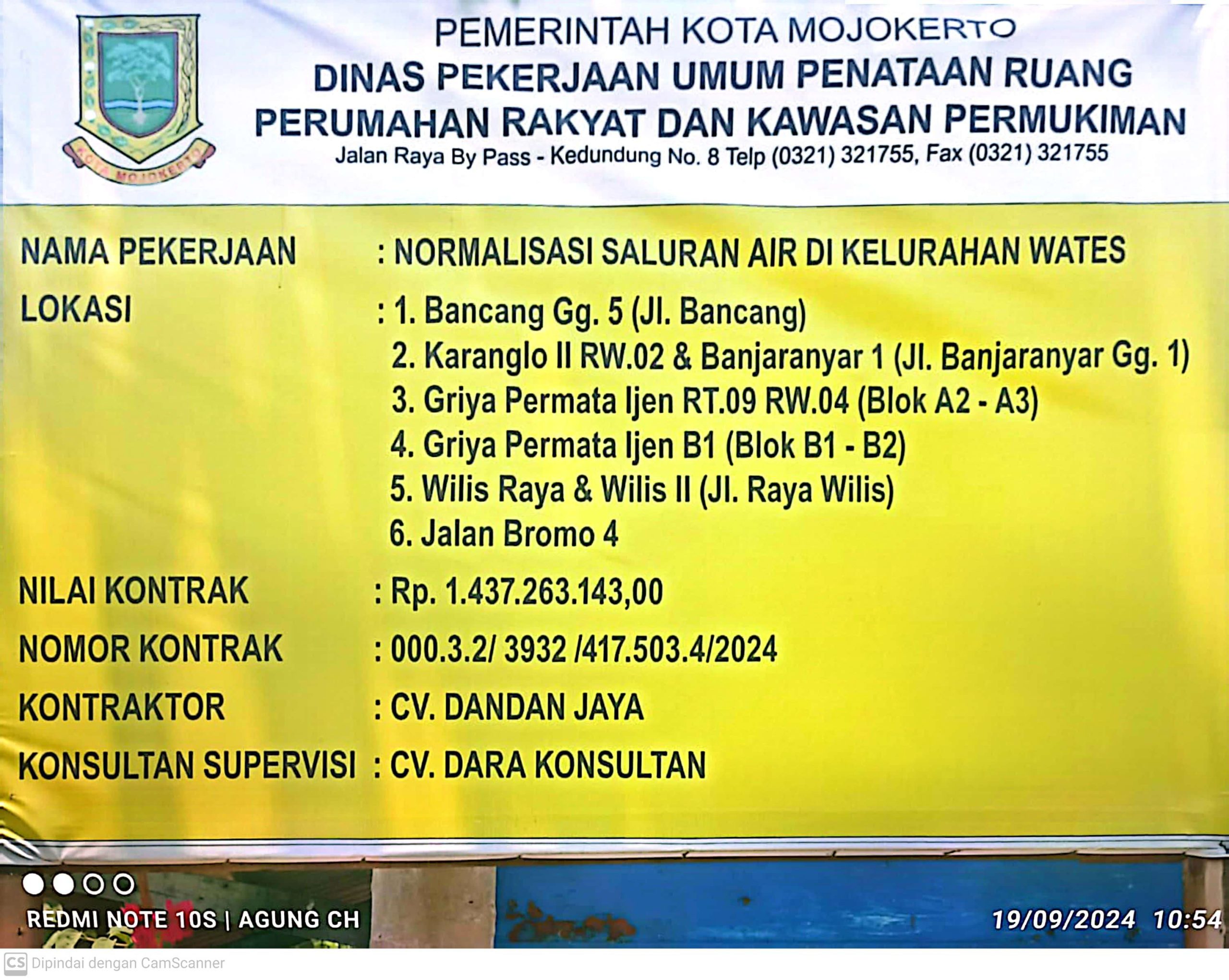 Abaikan K3, Mandor Proyek di Kota Mojokerto Lupa akan CV Dandan Jaya