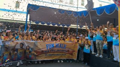 IKA USU Jakarta Gelar Fun Walk: Sosialisasikan PON XXI Aceh-Sumut 2024