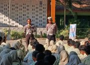 Satlantas Polres Madiun Kota Sosialisasikan Tertib Berlalu Lintas Di SMA 4 Kota Madiun