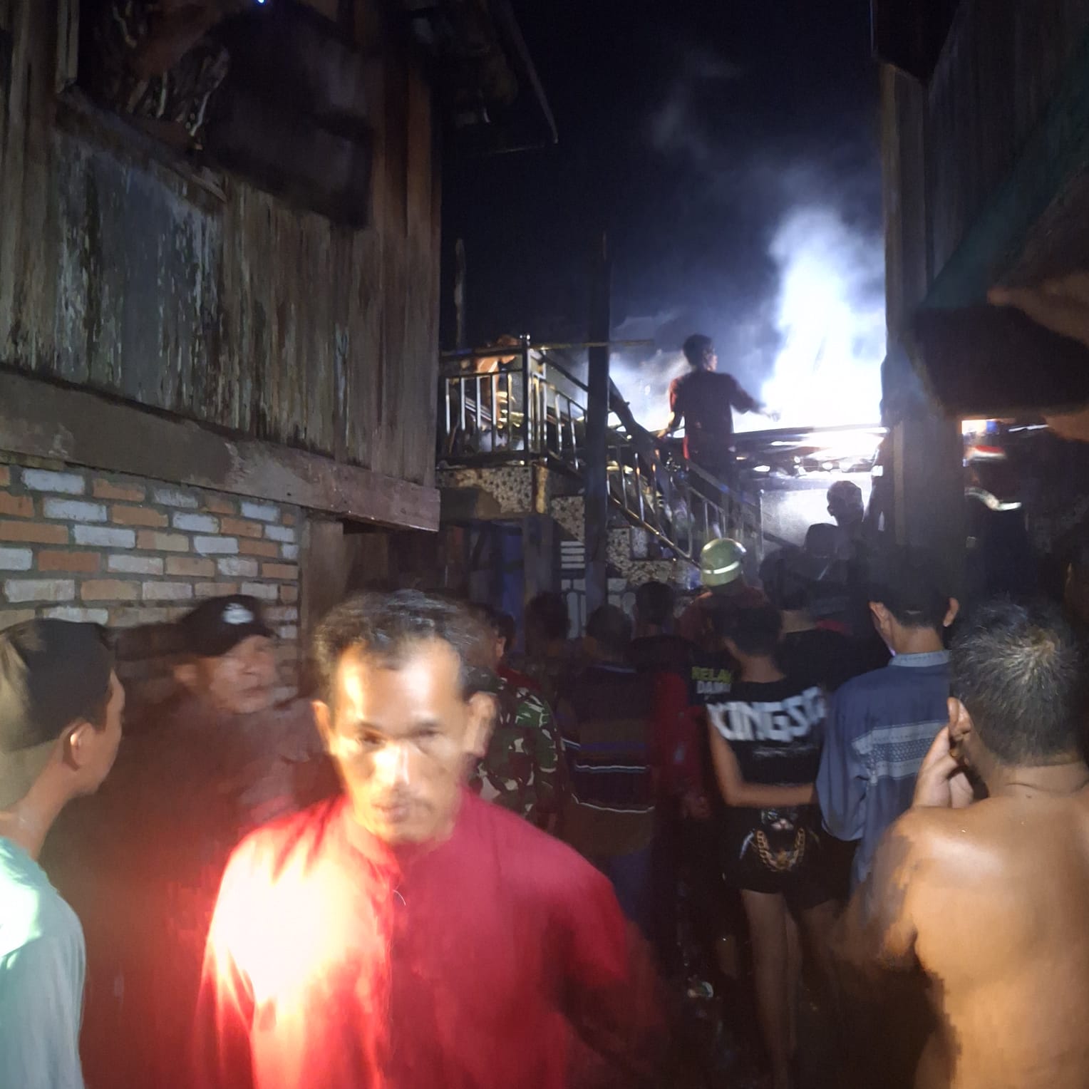 Satu Unit Rumah Panggung di Desa Purun Hangus Terbakar