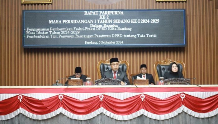 DPRD Tetapkan Fraksi-Fraksi dan Bentuk Tim Penyusun Rancangan Tata Tertib Periode 2024-2029