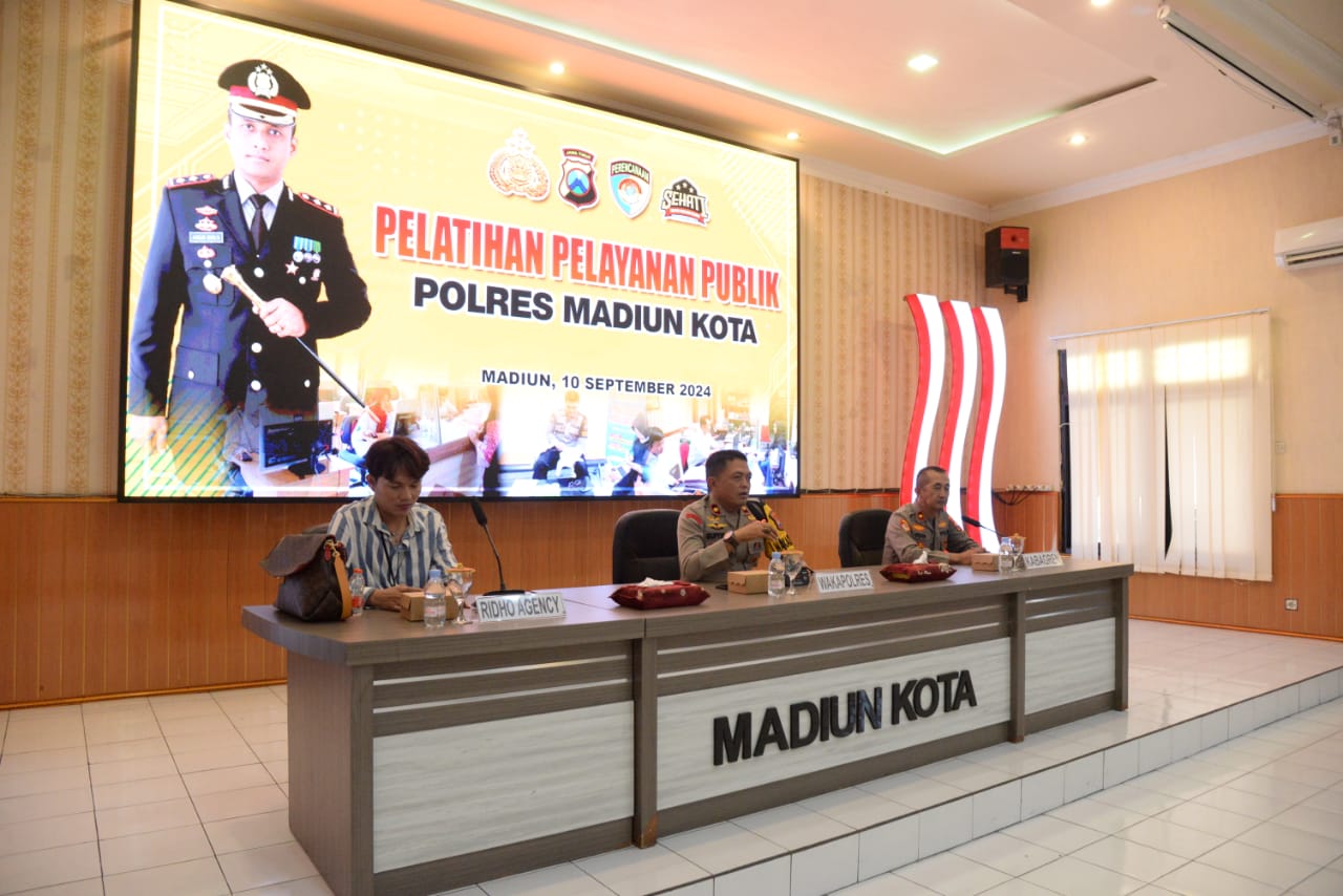 Tingkatkan Kualitas Layanan, Polres Madiun Kota Gelar Pelatihan Pelayanan Publik