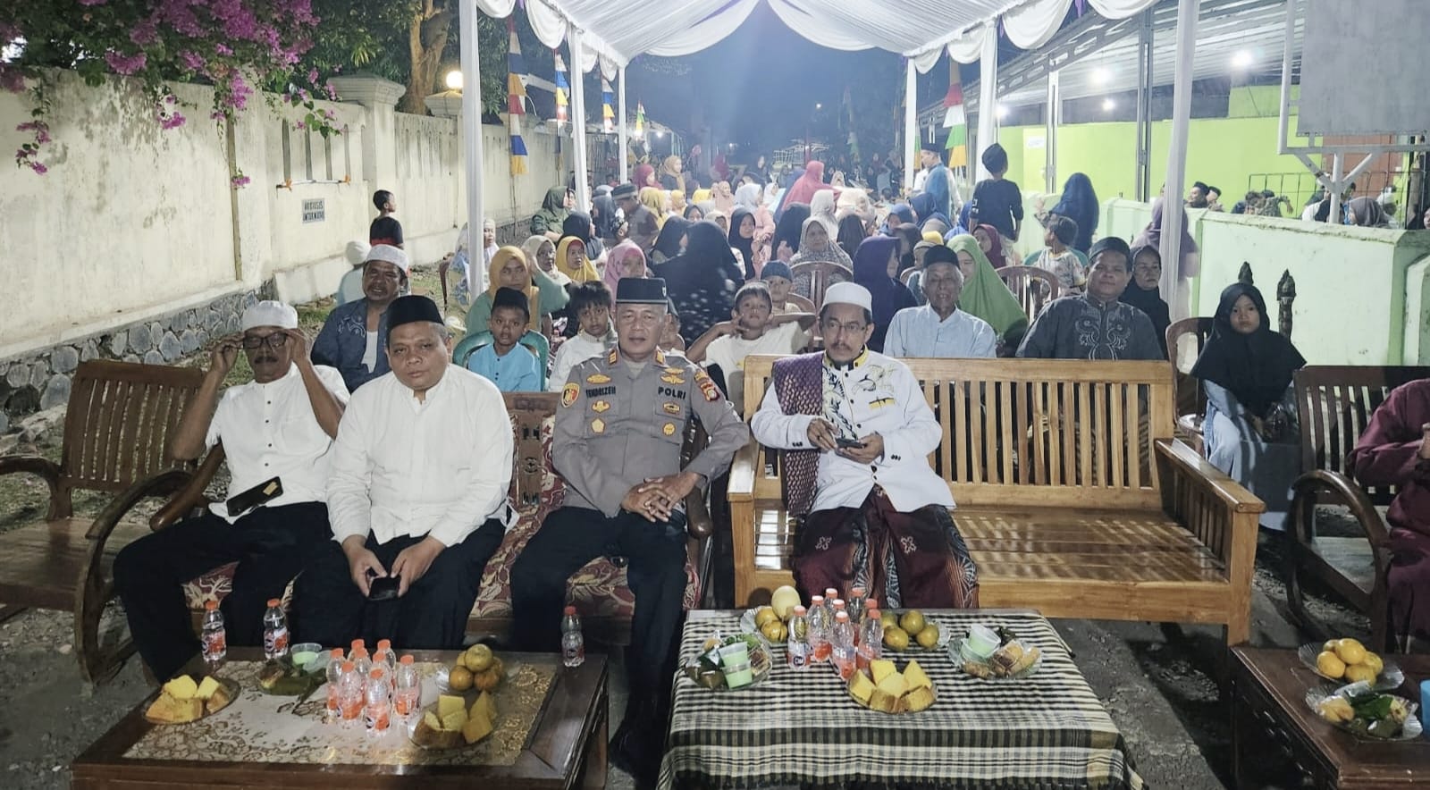 Kapolsek Cibarusah Berikan Pesan Kamtibmas di Acara Maulid Nabi Muhammad SAW