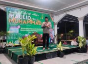 Kapolsek Cikarang Pusat Sampaikan Pesan Kamtibmas di Acara Maulid Nabi