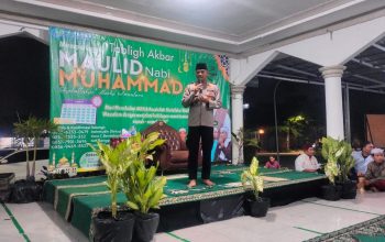 Kapolsek Cikarang Pusat Sampaikan Pesan Kamtibmas di Acara Maulid Nabi