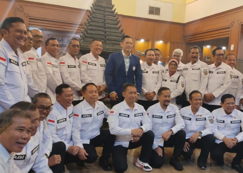 Agus Harimurti Yudhoyono (AHY), melakukan kunjungan kerja ke Kantor Wilayah (Kanwil) BPN Jawa Timur