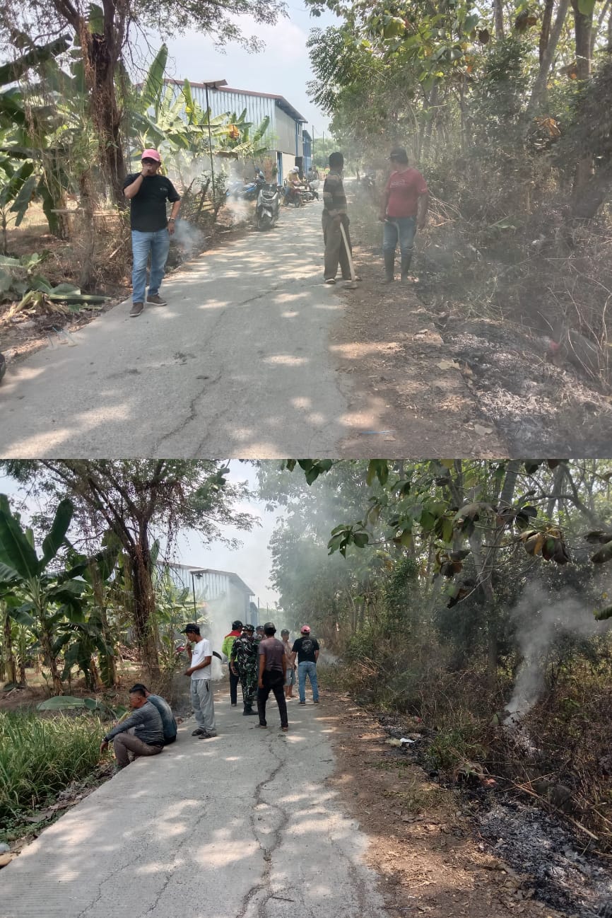 Kepala Desa Kerta Jaya Pimpin Giat Jumat Bersih Beserta Jajaran Nya