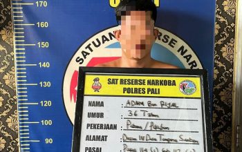 Satuan Reserse Narkoba Polres PALI Menggerebek Rumah Terduga Pengedar Sabu-Sabu di Dusun lV Desa Tempirai Selatan