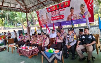 Kapolsek Talang Ubi Menghadiri Upacara Pembukaan Kursus Mahir Lanjutan ke VI Golongan Siaga, Penggalang, Penegak Tahun 2024