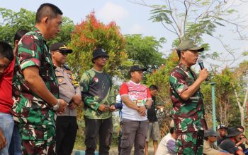 Menyambut HUT TNI ke 79, Kapolsek Pebayuran Hadiri Acara Kegiatan Senam Bersama dan Lomba Fune Mancing Mania