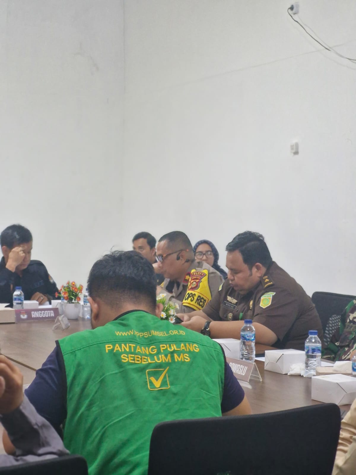 Kapolres PALI Hadiri Rapat koordinasi Penting di Kantor KPU PALI